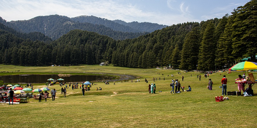 An image of Khajjiar Lake, a place to visit on your next trip to Himachal Pradesh.