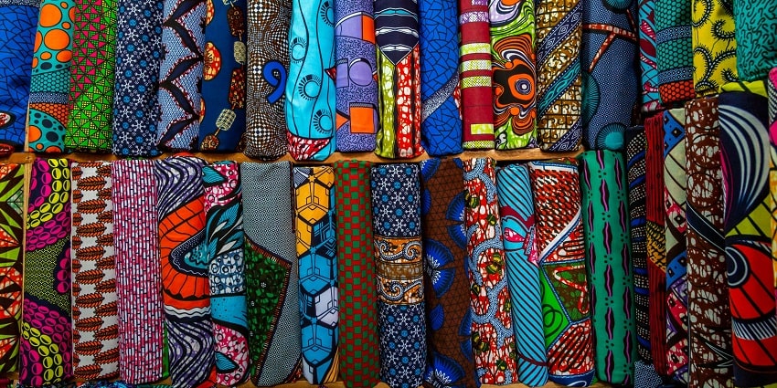 Colourful clothes at Khan Market, one of the famous places for shopping in New Delhi.