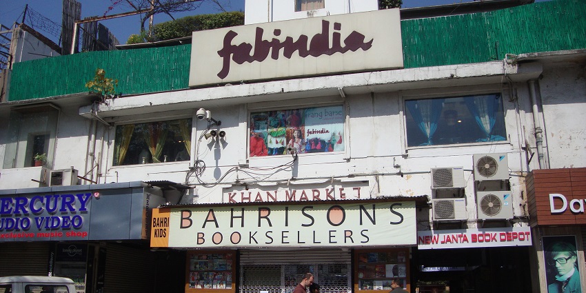 Khan Market is a luxury and upscale market in Delhi that is full of lively restaurants and cafes