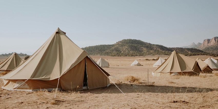 Khas Bagh Desert Camping in Jaipur offers luxury tents, camel safaris, and cultural activities.