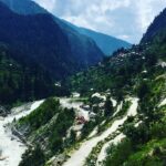 Panoramic View of the Kheerganga Terk which is home to cosy hot spring and waterfall