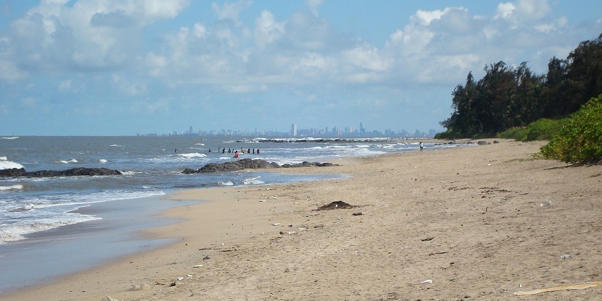 Places to visit in Alibaug feature Kihim Beach providing couples an escape with scenery.