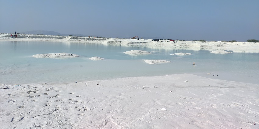 A picture of the marble waste dump yard that has now become a tourist attraction in Kishangarh