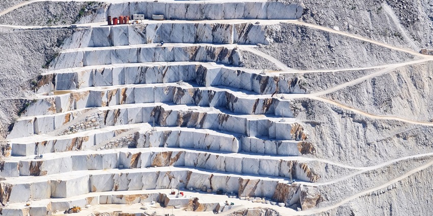 A marble quarry highlighting Kishangarh’s global reputation for its fine marble industry.