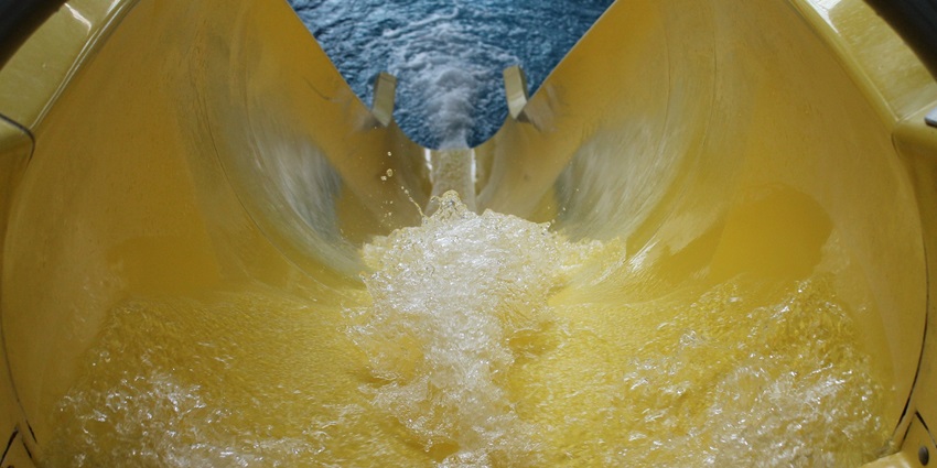 Colourful water slide at Kishore Sagar Talab, providing fun and excitement for all ages.