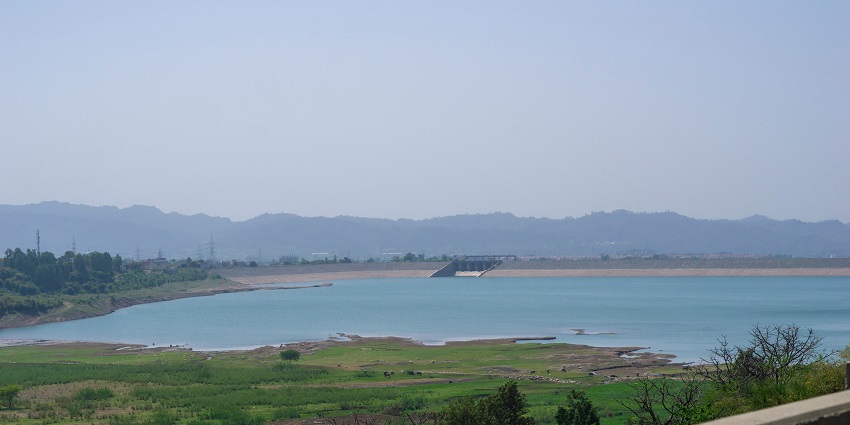 The panoramic view of Kolab Reservoir and its lush green surroundings in Koraput.