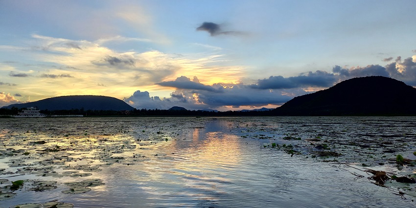Kondakarla Ava, one of the best places to visit around Vizag, with a lake and a bird sanctuary