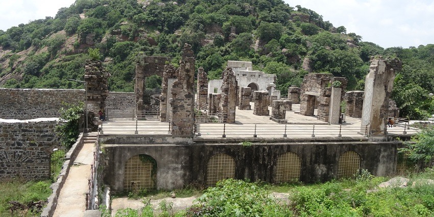 View of the remaining ruins of Kondapalli fort offering a perfect retreat to all history enthusiasts