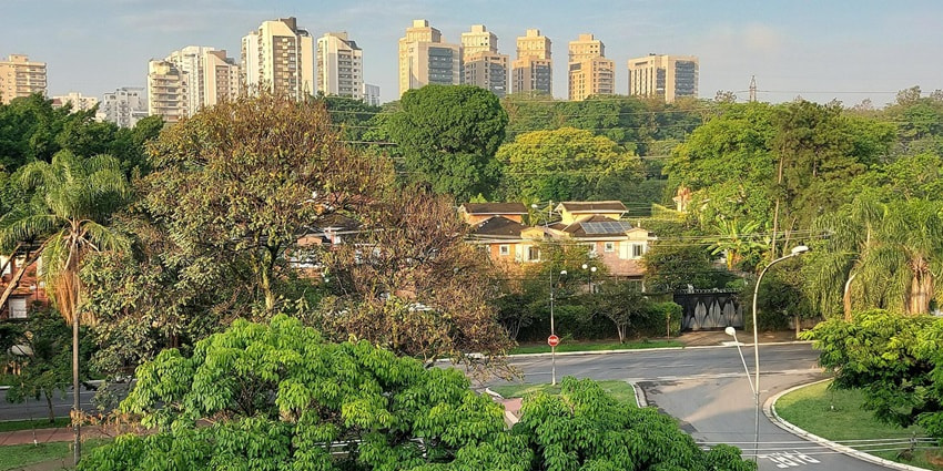 A picture of a neighbourhood in Chirala with stunning greenery all around