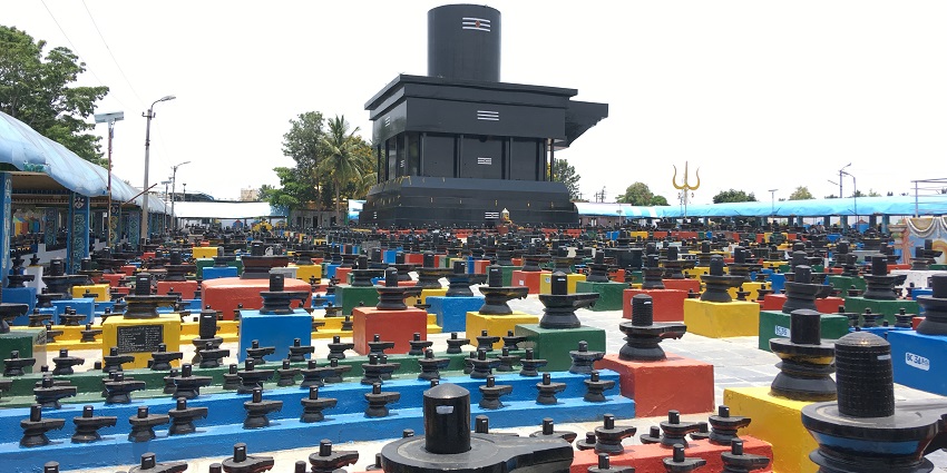 Panoramic view of the beautiful Temples in Rajahmundry. This temple is dedicated to lord Shiva