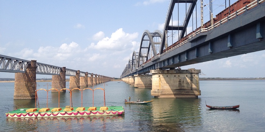 A bridge in Kovvur, a town in near Penugonda temple offering a window into local traditions and rituals