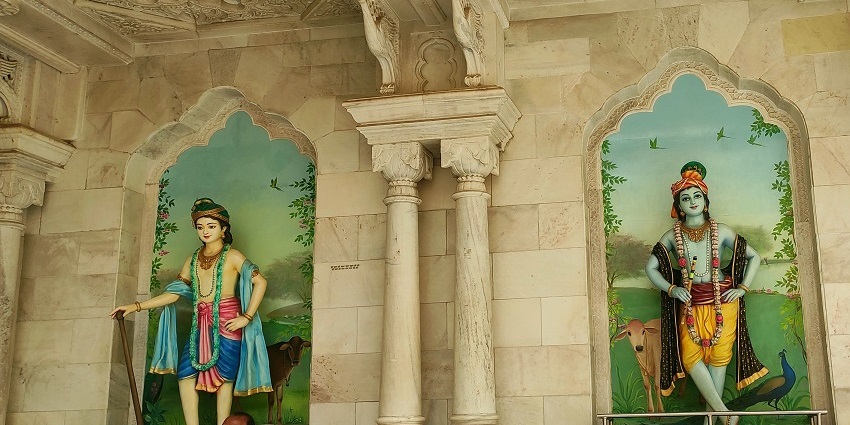 Krishna Balaram Mandir is dedicated to the brothers duo - Krishna and Balaram in Santnagar.