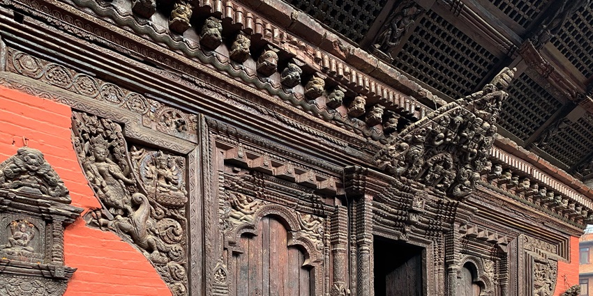 Hiti (traditional water spout) at Kumbeshwar Temple, a historical site in Patan.