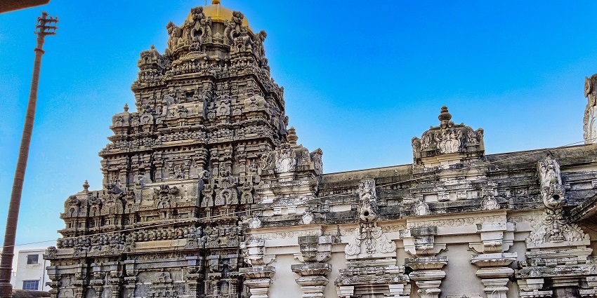 11th-century Kurmanatha Swamy Temple in Srikurmam which is an historic temple in State.