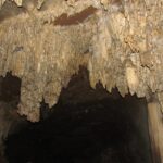 Inside view of the Kutumsar Caves, which showcases the naturally formed limestones.