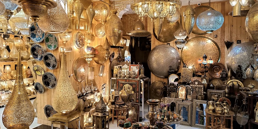 An image of Lajpota Nagar which is one of the places for bridal shopping in Delhi.