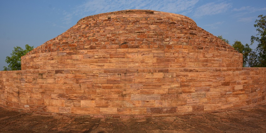 Lalitgiri Monastery featuring giant stupa, one of the famous monasteries in Odisha.