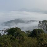 Panoramic picture of the beautiful Place to visit inLambasingi which is covered with clouds