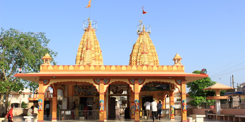 Laxmi Mata Mandir, a beautiful temple among the Dakor temples, with intricate design details
