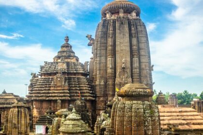 Image of Lingaraj Temple in Bhubaneswar is a historic Shiva pilgrimage site