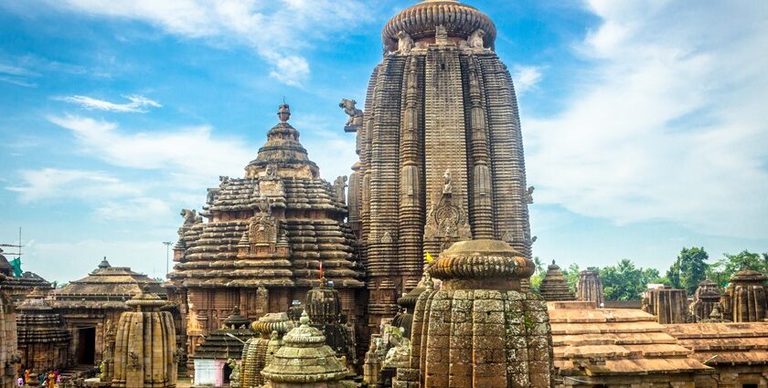 Image of Lingaraj Temple in Bhubaneswar is a historic Shiva pilgrimage site