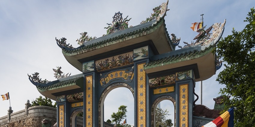 Linh Ung Pagoda on Son Tra Peninsula, a significant tourist place in Da Nang.