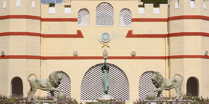 The front yard of Auto World Vintage Car Museum, Ahmedabad is a sight to behold