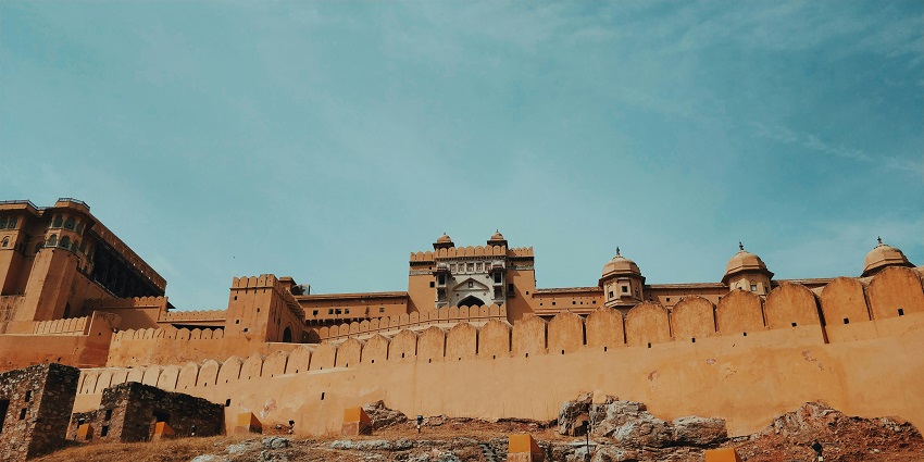 A breathtaking view of a historical monument with stunning architecture during the day.
