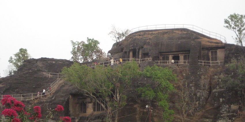 A scenic view of Pachmarhi, showcasing its lush green hills and serene natural environment