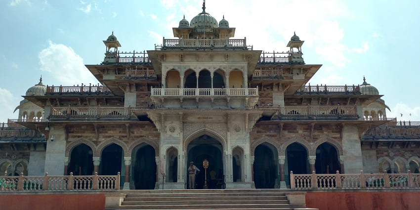 Front view of the museum, showcasing its intricate architecture