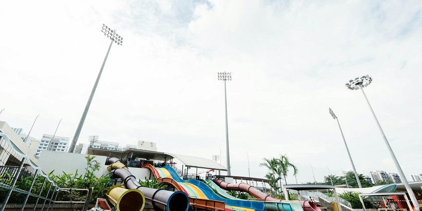 A panoramic view of the Birla City Water Park, Ajmer justifying its serene location.