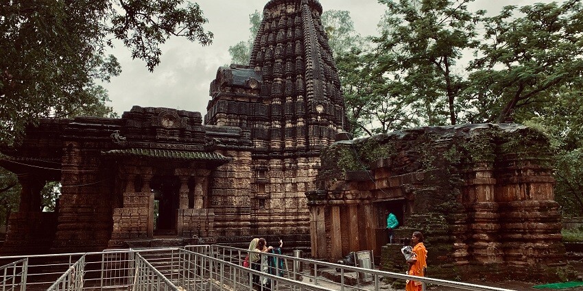 Beautiful image of the 11th century Bhoramdeo Temple in the forest of Chhattisgarh