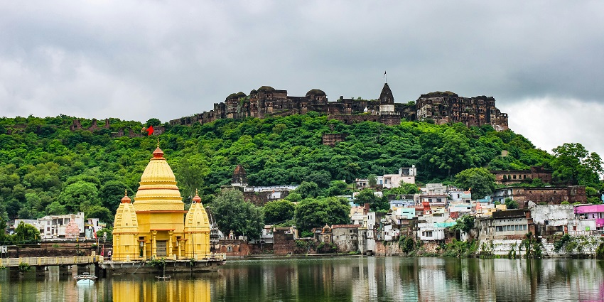 The location of the famous Kalijai Temple is surrounded by serene views of nature.