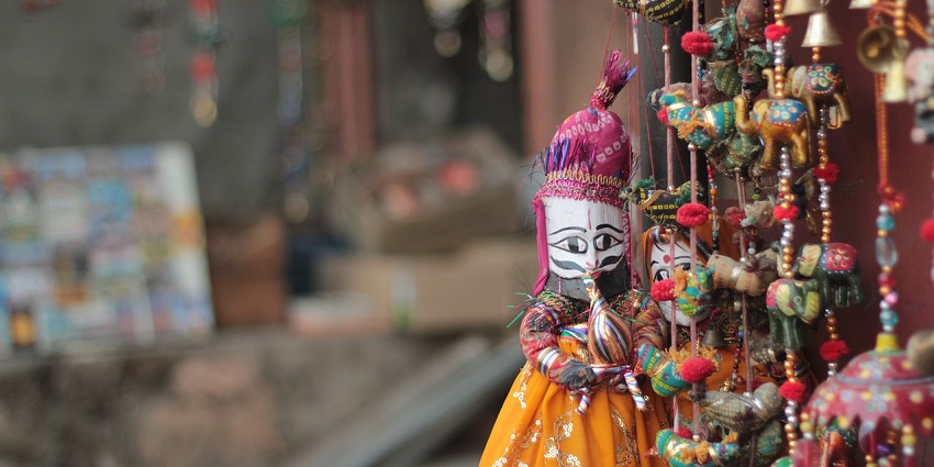 Rajasthani dolls, bursting with colour and showcasing exquisite heritage artistry.