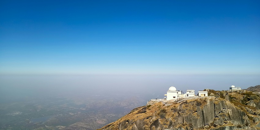 Enjoy the breathtaking views from the top of Mount Abu located in Rajasthan, India.