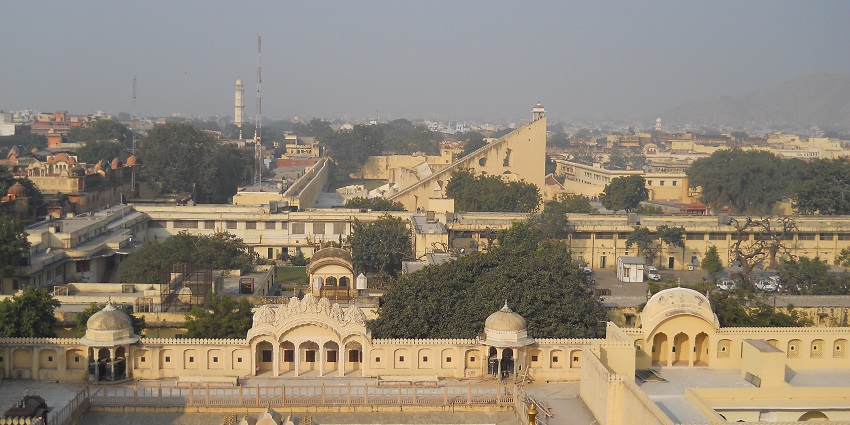 Jaipur skyline from Hawa Mahal.