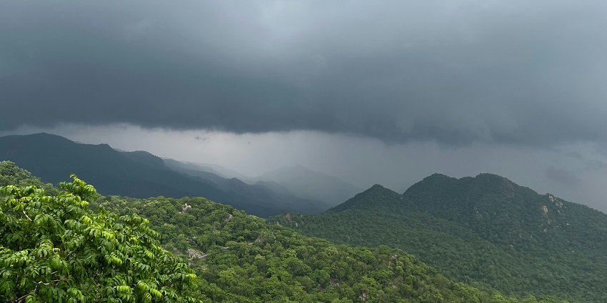 A breathtaking landscape justifying the serene location of Mount Abu Wildlife Sanctuary.