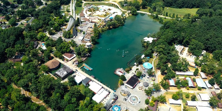 An image of the lush greenery surrounding Mayank Blue Water Park, enhancing the visitor experience.