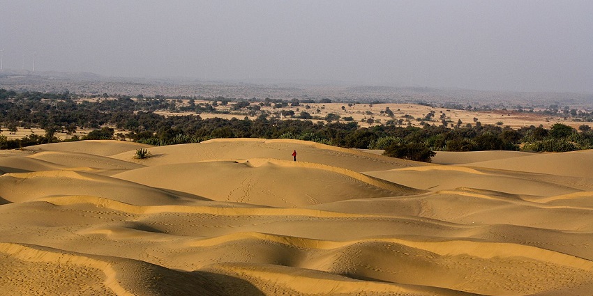 Osian Desert safari features ancient temples, sand dunes, rich in Hindu-Jain culture.