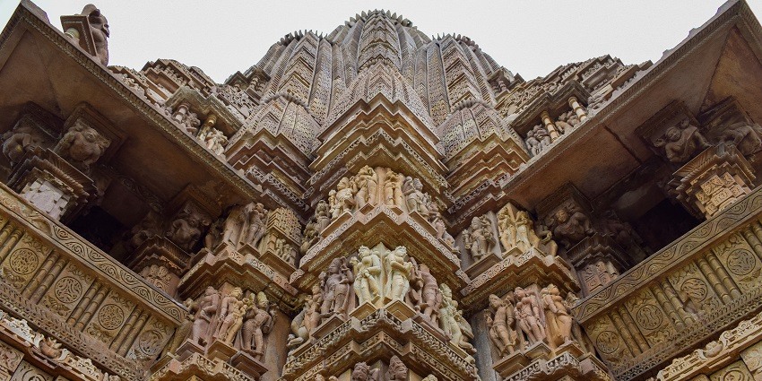 An image showcasing the beautiful and detailed architecture of the Varaha temple, Madhya Pradesh.