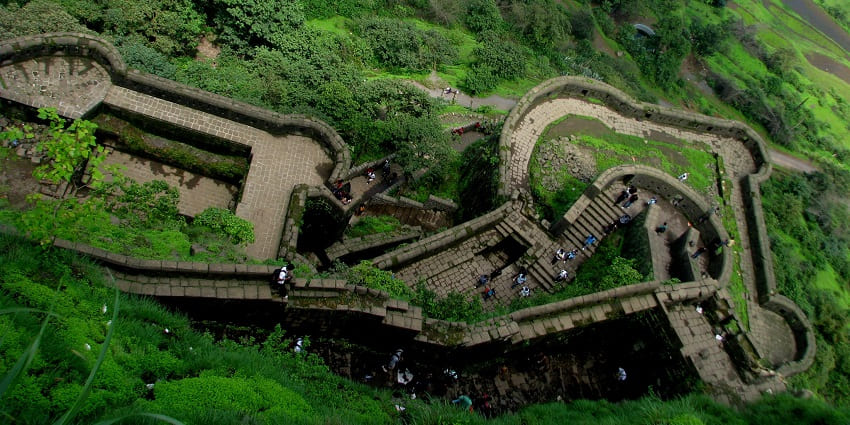 Lohagad Fort, a UNESCO World Heritage Site, offers stunning architecture and views