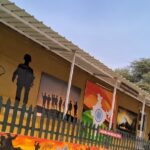 Longewala Museum and war memorial features paintings of the Indian army and a map