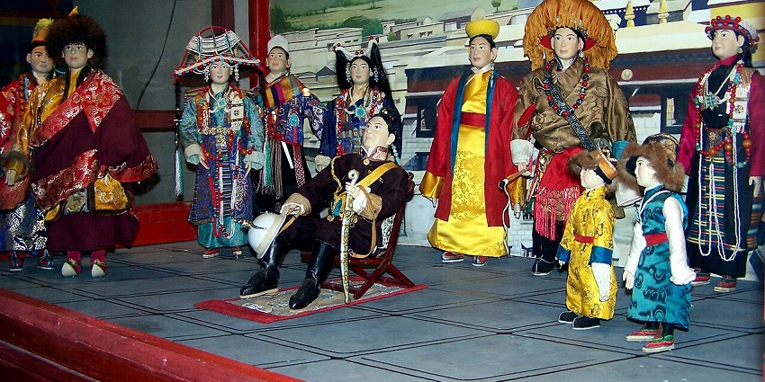 View of the doll statues in the museum offering unique experience to all visitors