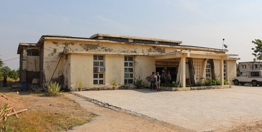 The entrance of the museum in Gujarat that holds a lot of historical significance.