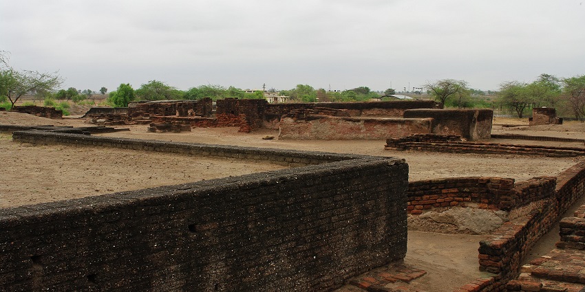 The archaeological site in Gujarat.