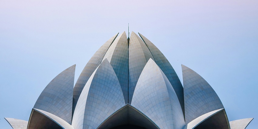 An image of Lotus Temple Road located in Shambhu Dayal Bagh, Kalkaji, New Delhi.
