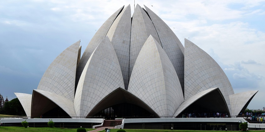 Lotus Temple is a spectacular architecture and a renowned masterpiece in the capital city.