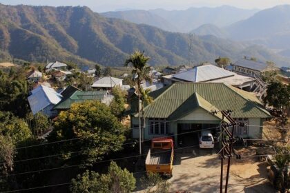 Image of serene hills lush greenery in Mizoram, capturing the region's natural beauty.