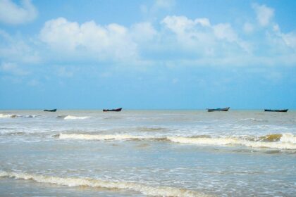 Snapshot of the sea shore beach side which is one of the best places to visit in Machilipatnam