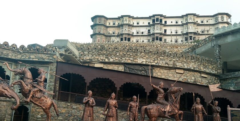 Maharana Pratap Museum in Haldighati, showcasing traditional Rajasthani architecture